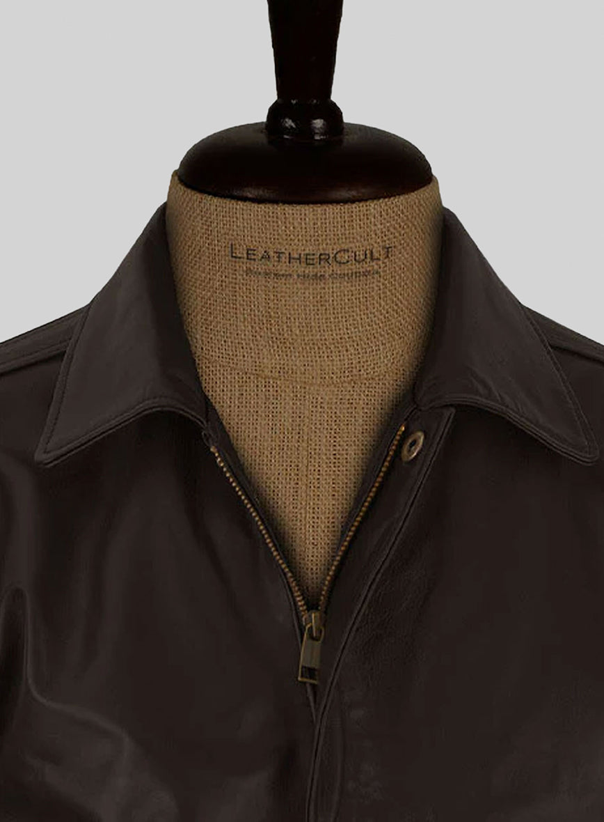 Steve Carell Welcome to Marwen Bomber Leather Jacket