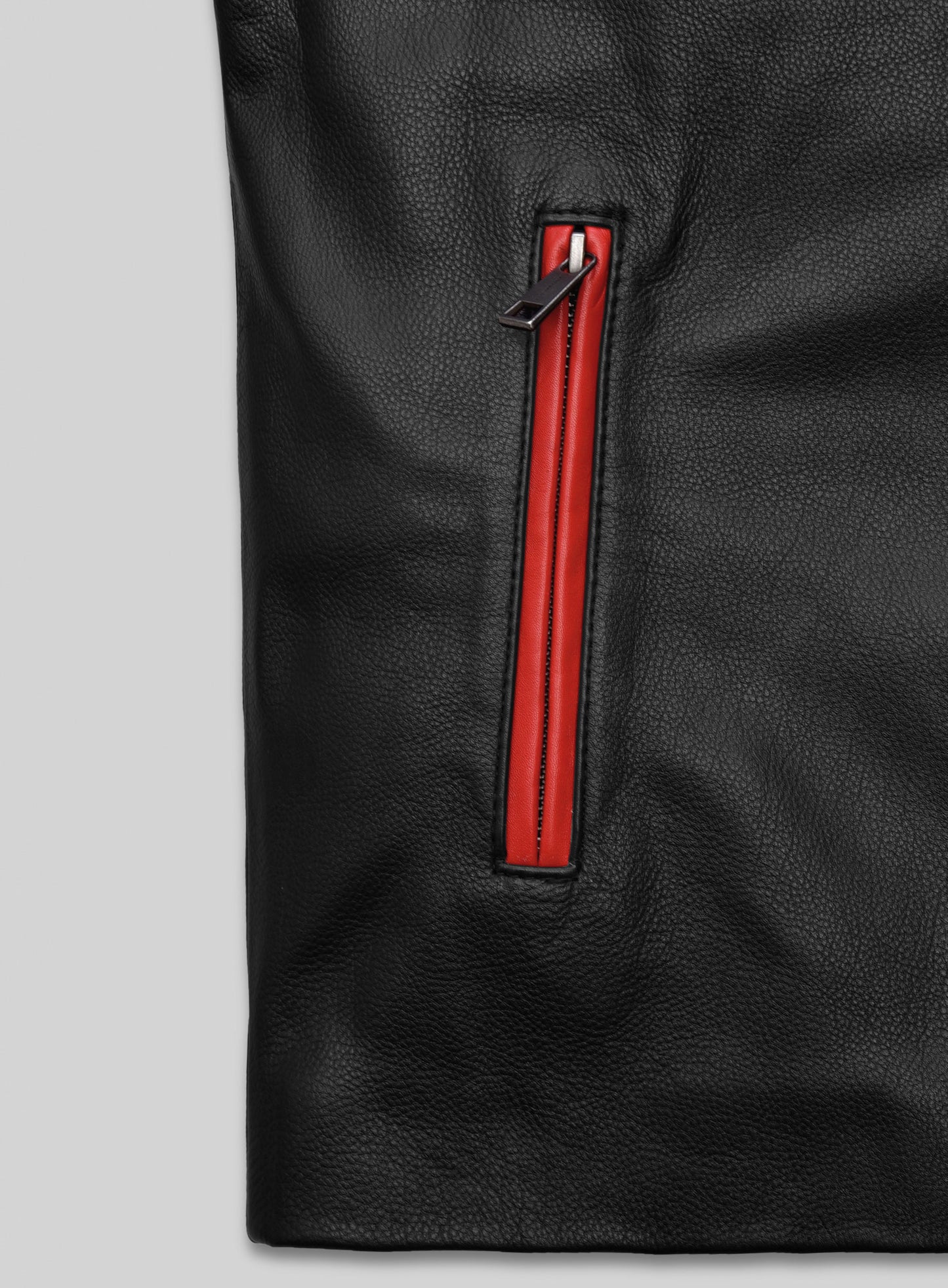 Striped Rocker Leather Jacket