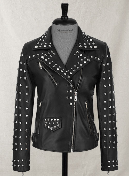 Studded Moto Leather Jacket - LeatherCult