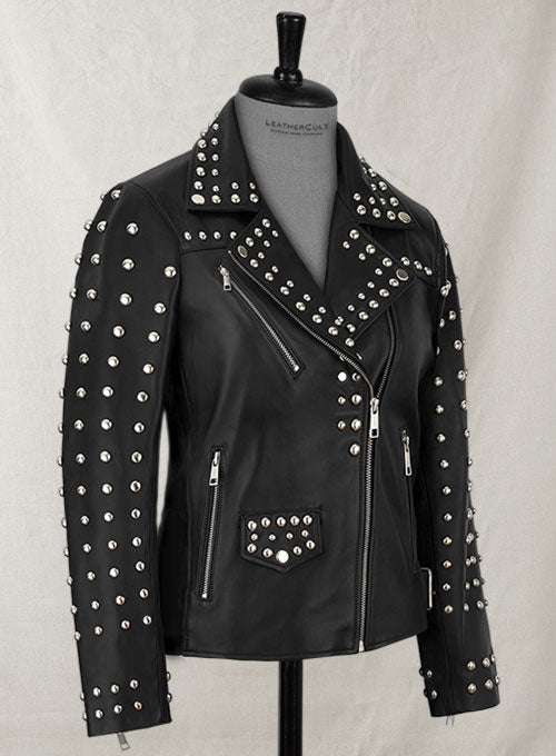 Studded Moto Leather Jacket - LeatherCult