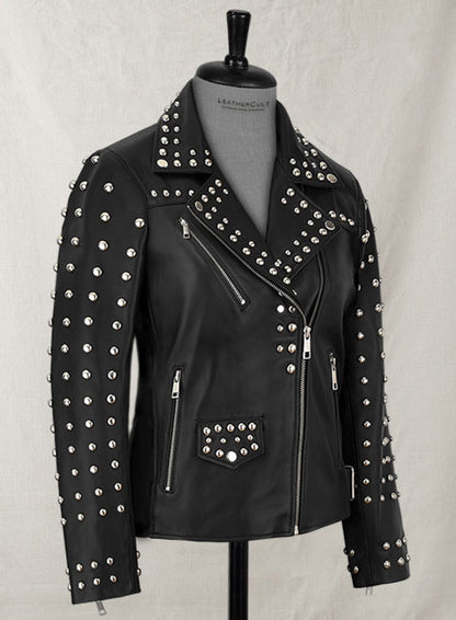 Studded Moto Leather Jacket - LeatherCult