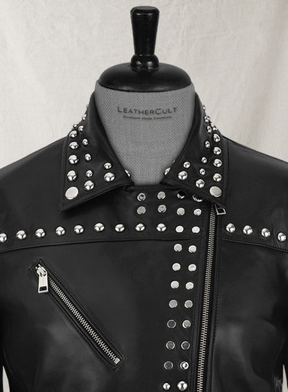 Studded Moto Leather Jacket - LeatherCult