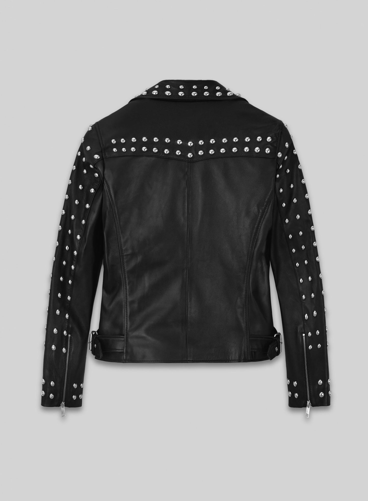 Studded Moto Leather Jacket