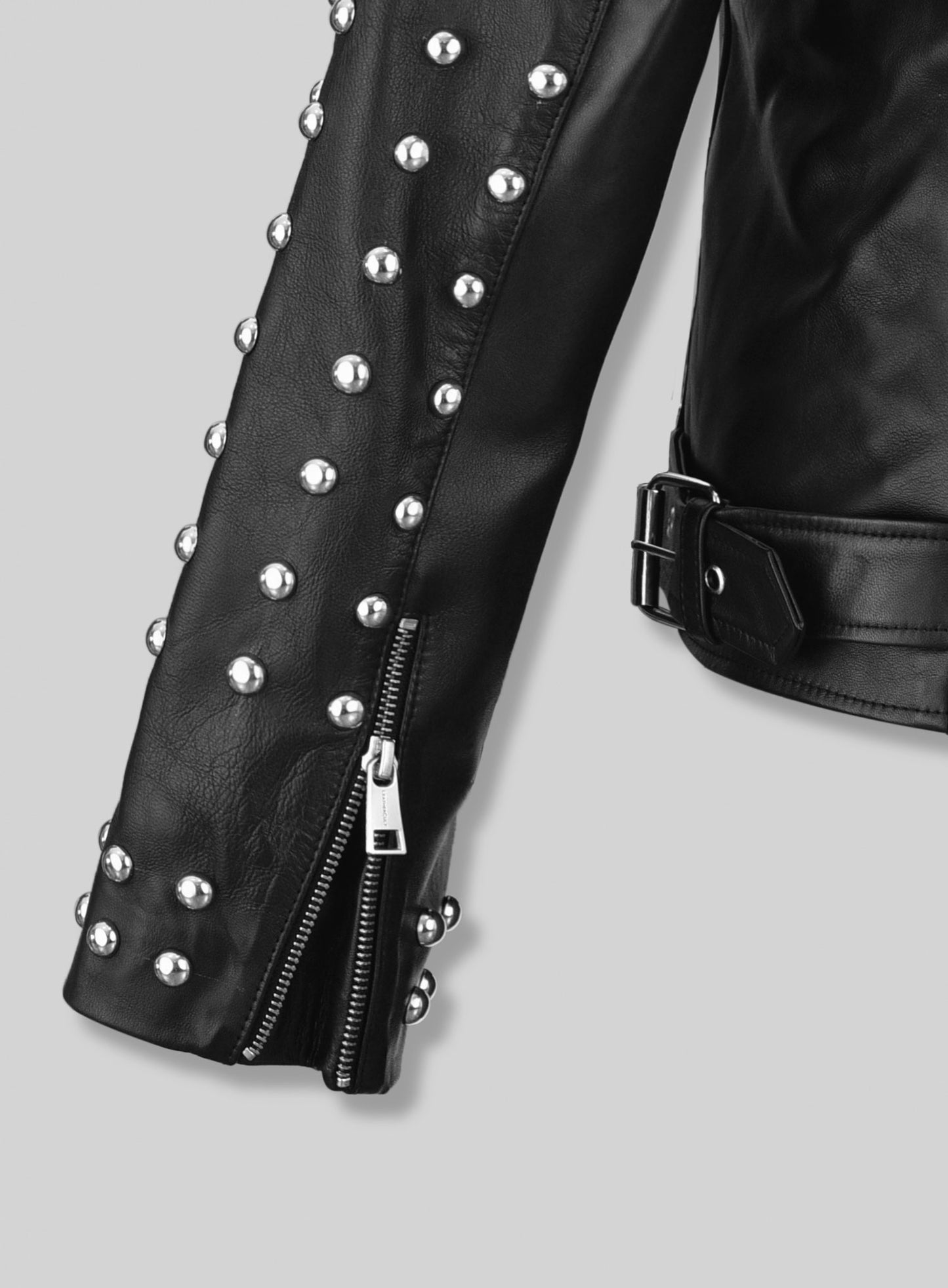 Studded Moto Leather Jacket