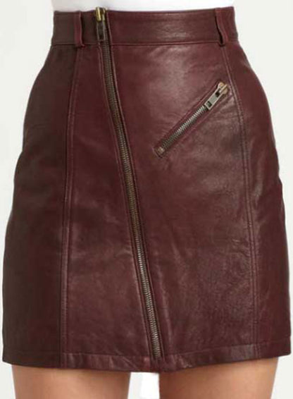 Stylish Leather Skirt - # 148 - LeatherCult