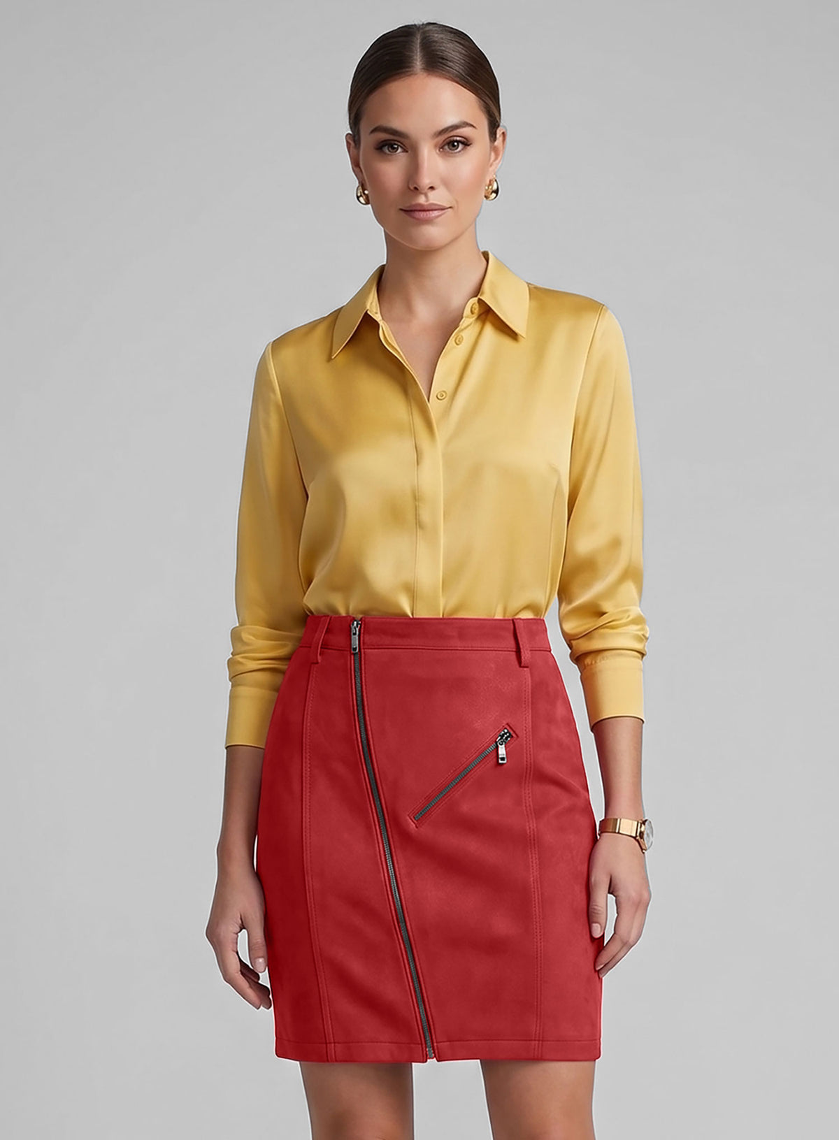 Stylish Leather Skirt - # 148