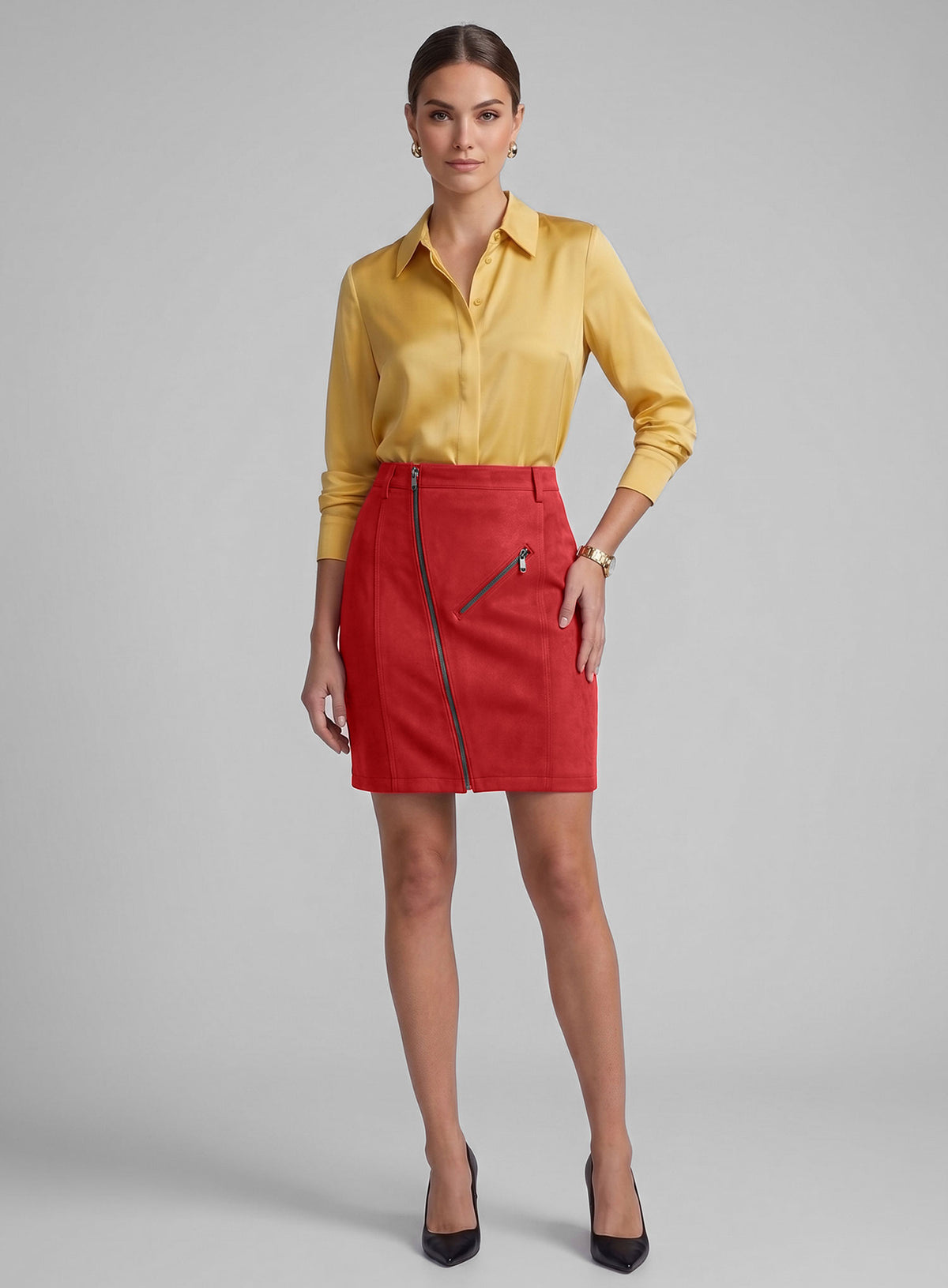 Stylish Leather Skirt - # 148