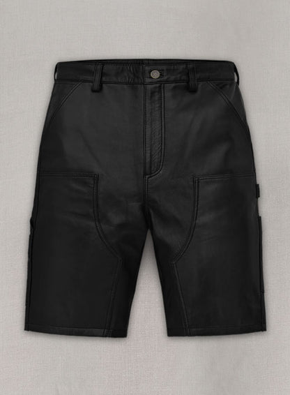 Stylist Carpenter Leather Shorts - LeatherCult