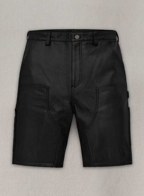Stylist Carpenter Leather Shorts - LeatherCult