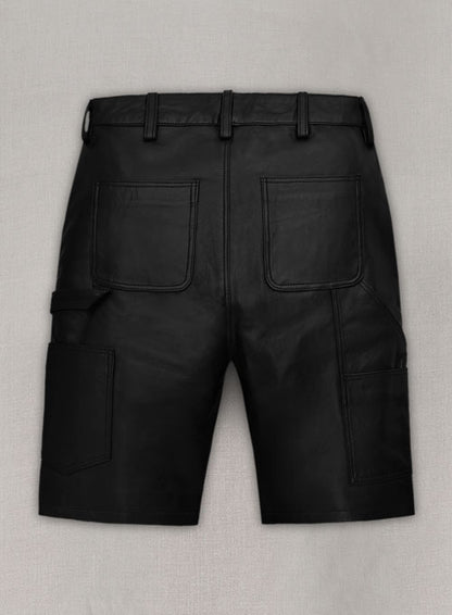 Stylist Carpenter Leather Shorts - LeatherCult