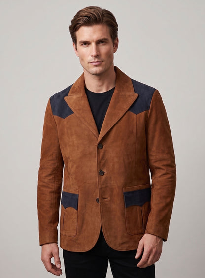 Suede Western Leather Blazer