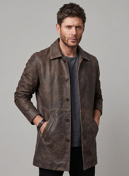 Supernatural Dean Winchester Leather Trench Coat