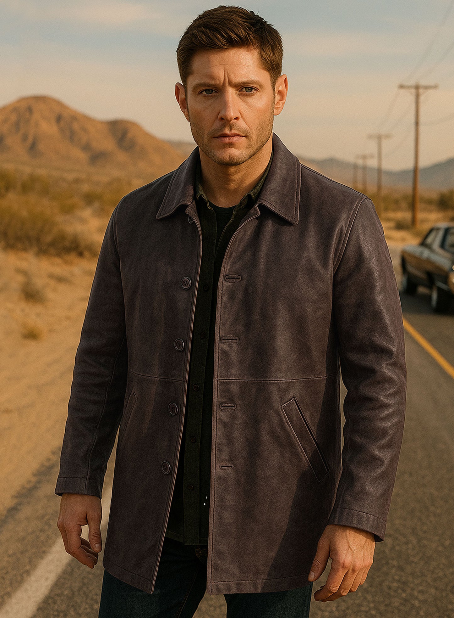 Supernatural Dean Winchester Leather Trench Coat