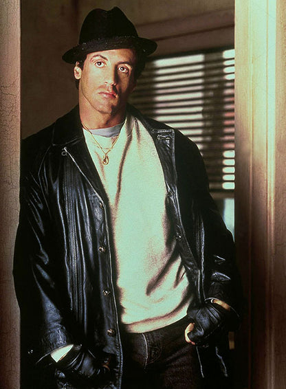 Sylvester Stallone Rocky 2 Leather Trench Coat - LeatherCult