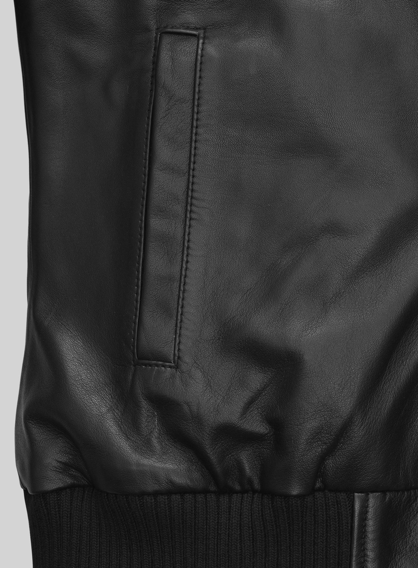 Symphony Detachable Hood Leather Jacket