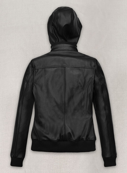 Symphony Detachable Hood Leather Jacket - LeatherCult