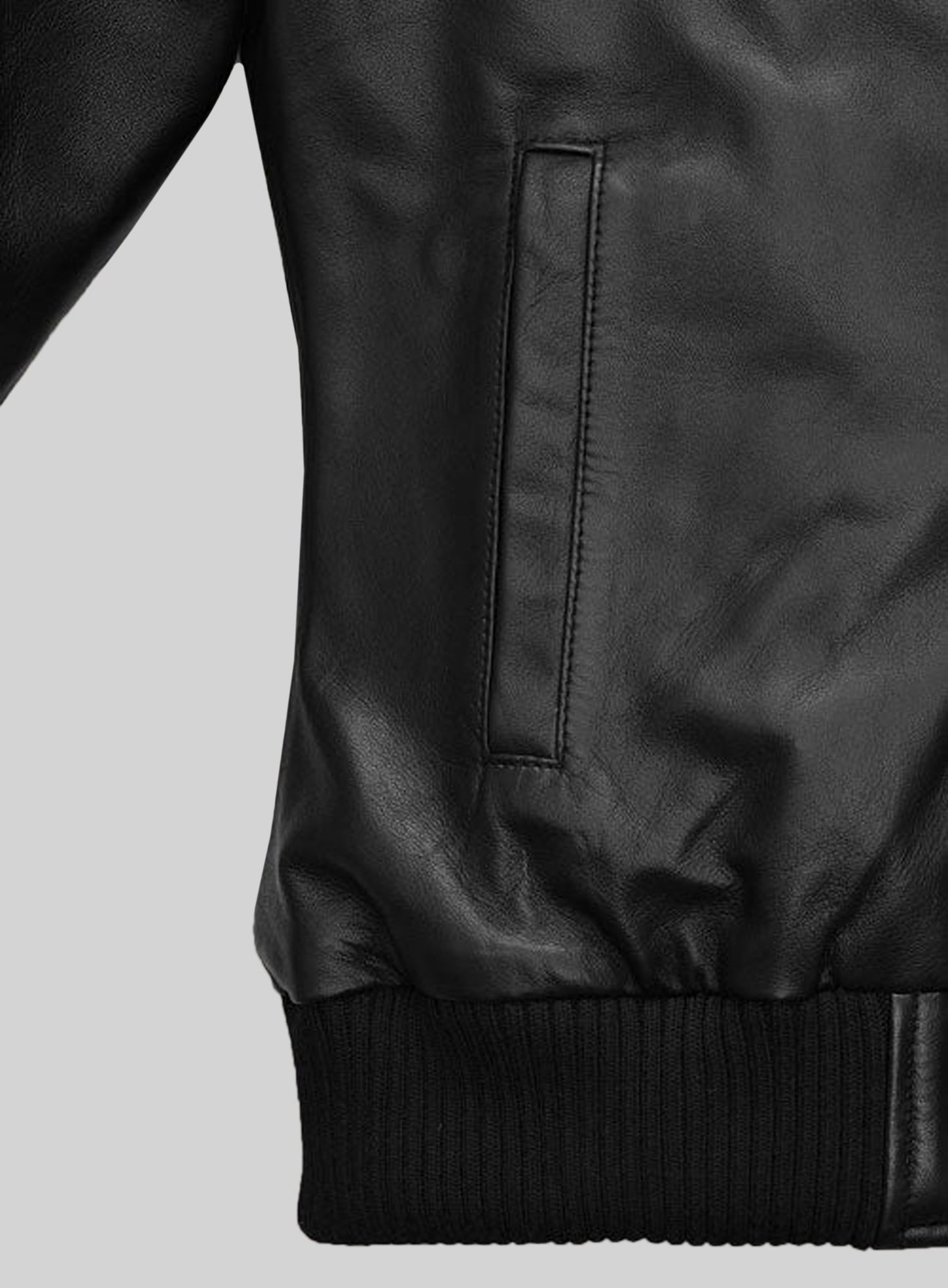 Symphony Detachable Hood Leather Jacket