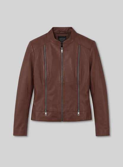 Tan Leather Jacket # 230