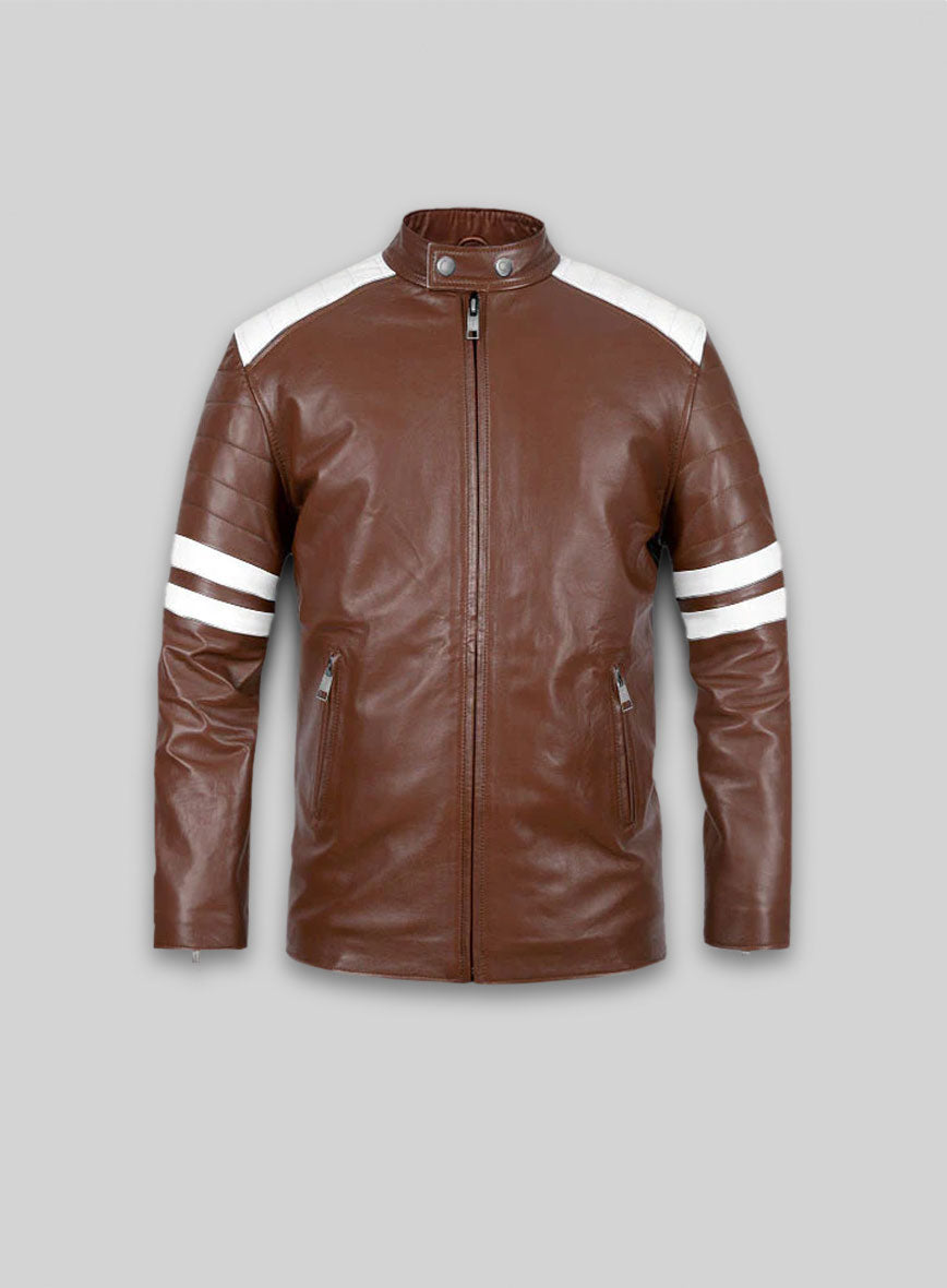 Tan Brown Fight Club Leather Jacket