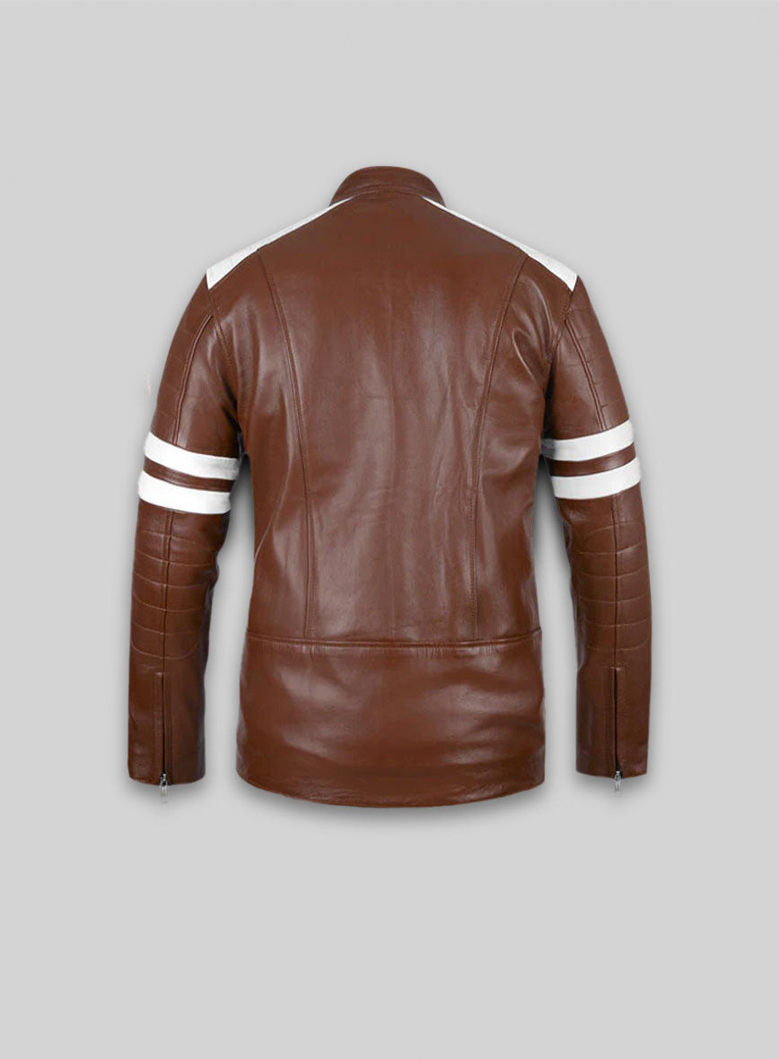 Tan Brown Fight Club Leather Jacket