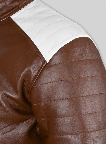 Tan Brown Fight Club Leather Jacket