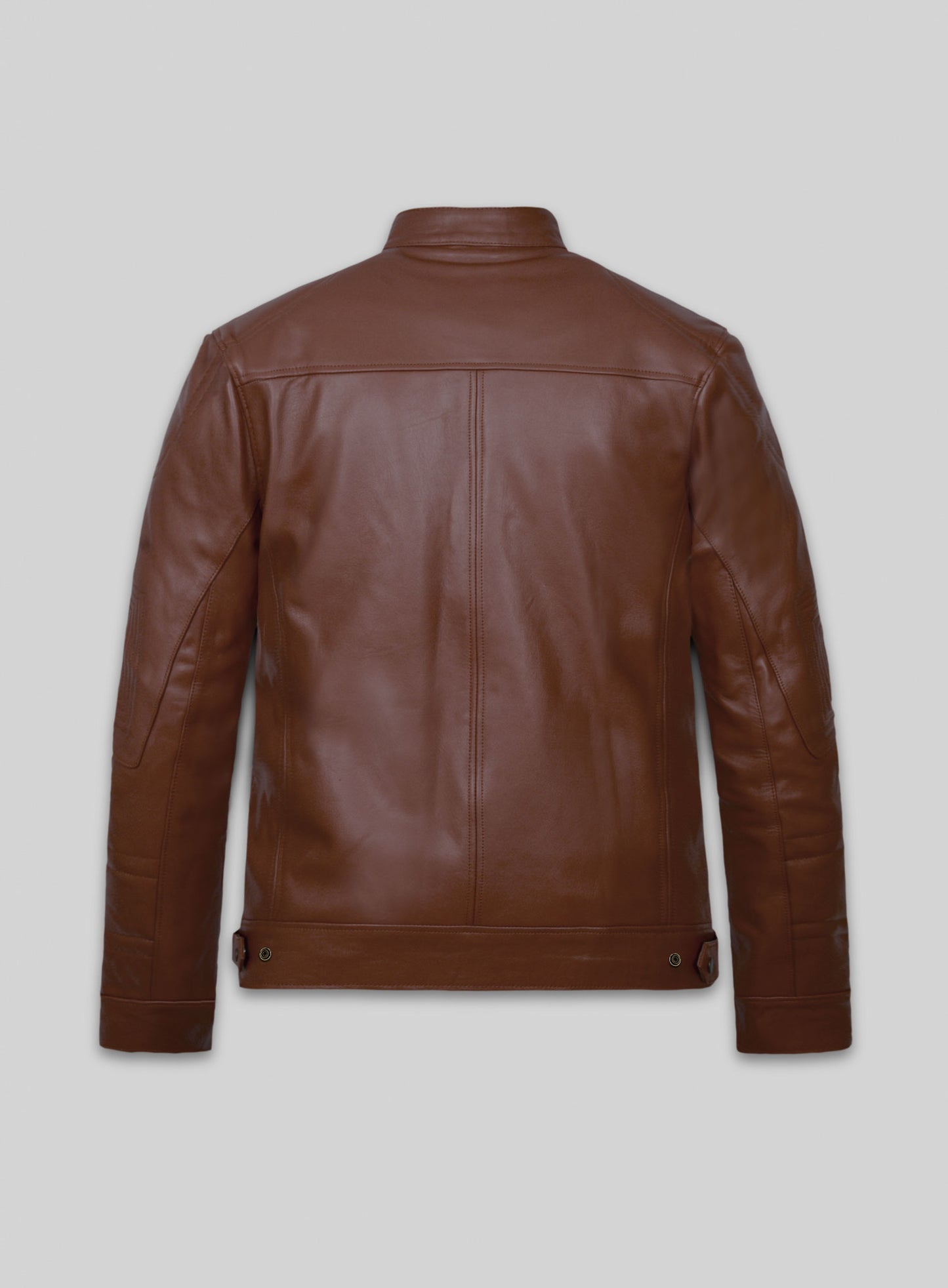 Tan Brown Leather Jacket # 655
