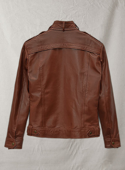 Tan Brown Leather Jacket # 602 - LeatherCult