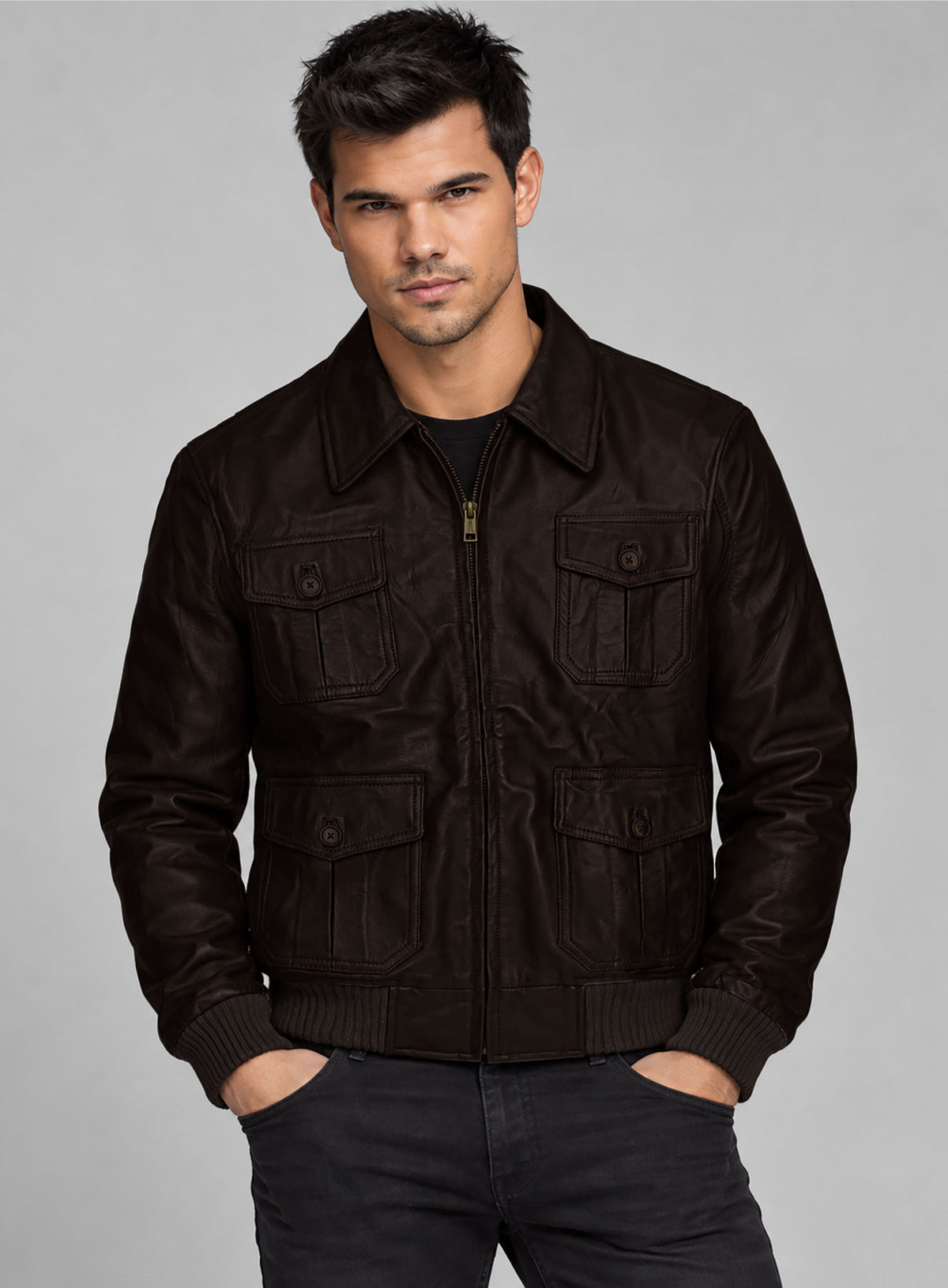 Taylor Lautner Abduction Leather Jacket