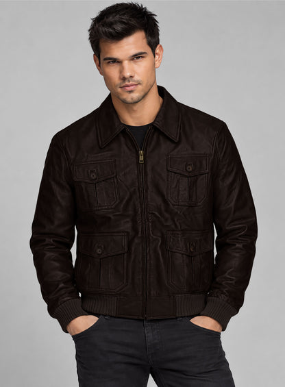 Taylor Lautner Abduction Leather Jacket