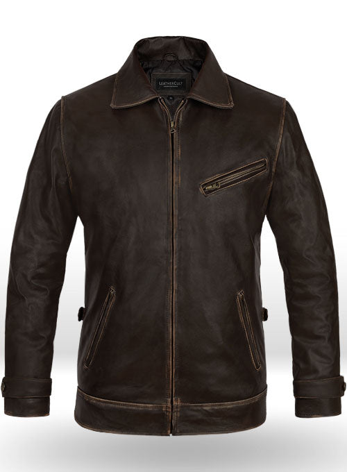 Rubbed Brown Taylor Lautner The Twilight Saga Leather Jacket - LeatherCult