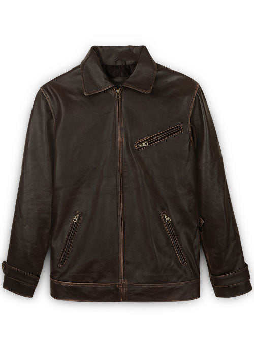 Rubbed Brown Taylor Lautner The Twilight Saga Leather Jacket - LeatherCult
