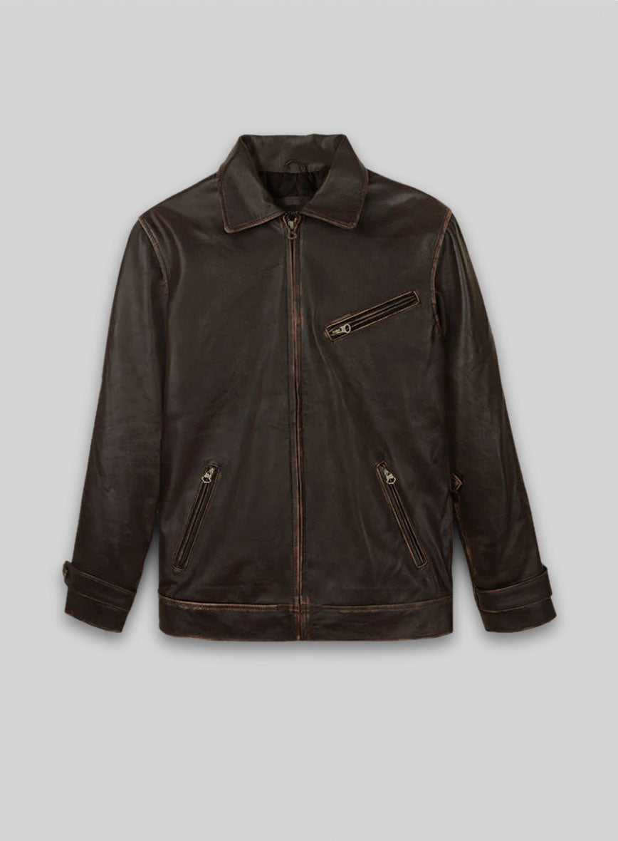 Rubbed Brown Taylor Lautner The Twilight Saga Leather Jacket