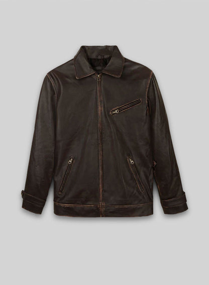 Rubbed Brown Taylor Lautner The Twilight Saga Leather Jacket