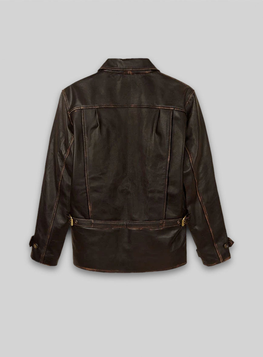 Rubbed Brown Taylor Lautner The Twilight Saga Leather Jacket