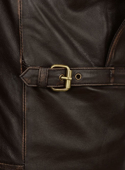 Rubbed Brown Taylor Lautner The Twilight Saga Leather Jacket