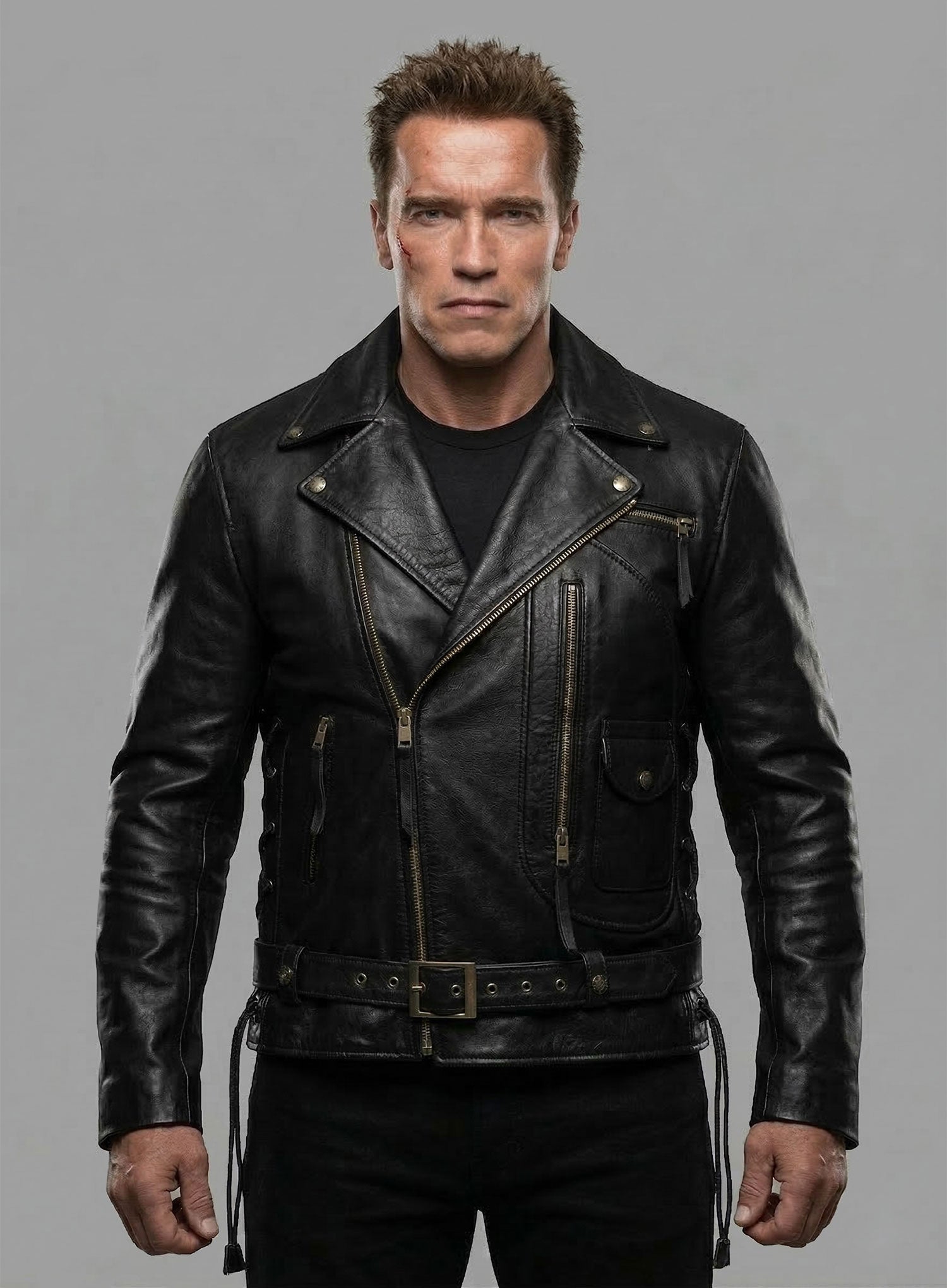 Terminator 2 Arnold Schwarzenegger Leather Jacket – LeatherCult