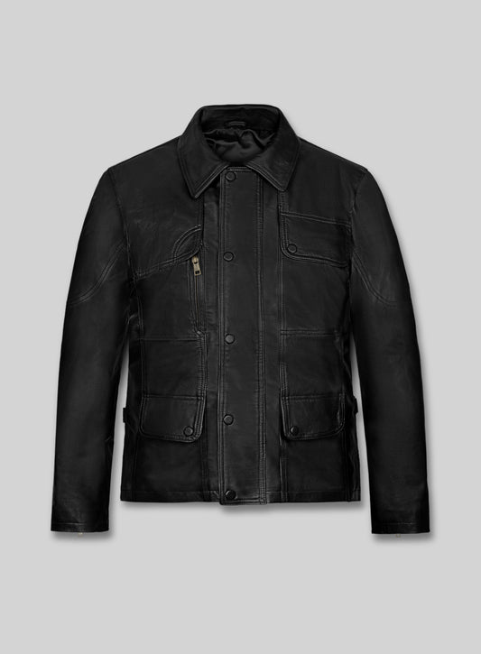 Terminator Genisys Arnold Schwarzenegger Leather Jacket