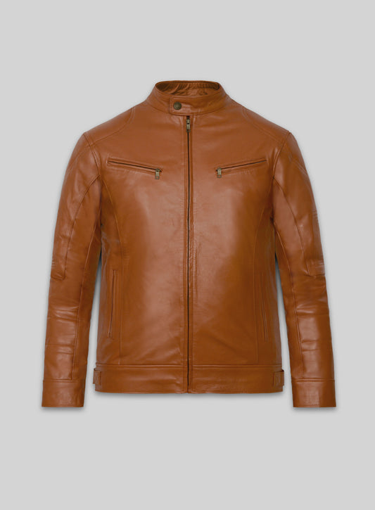Terrain Brown Leather Jacket # 655