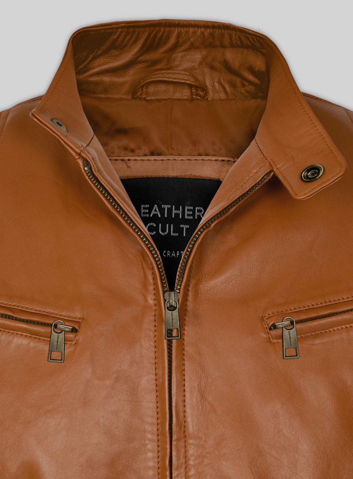 Terrain Brown Leather Jacket # 655