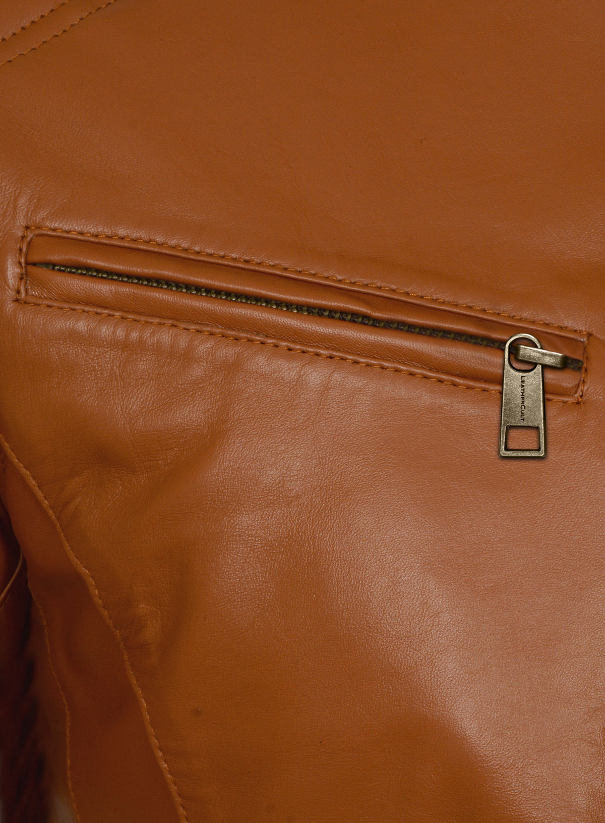 Terrain Brown Leather Jacket # 655