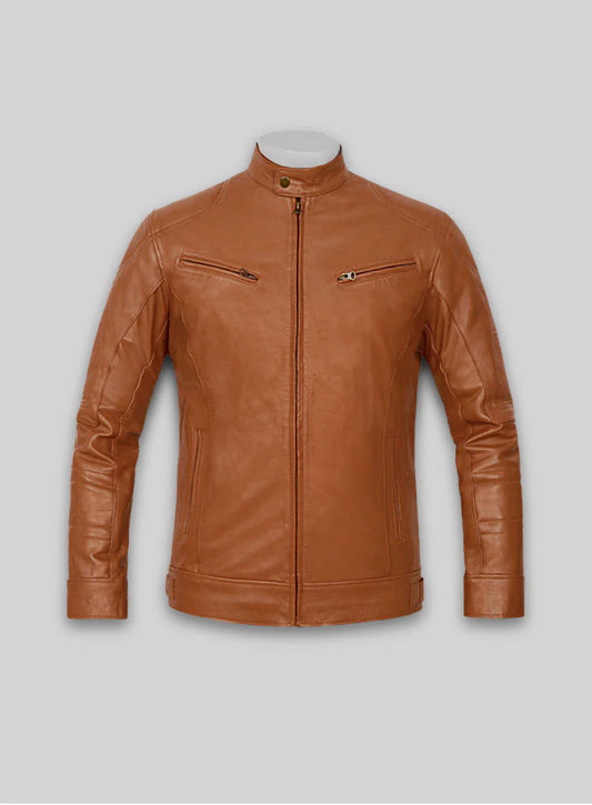 Terrain Brown Leather Jacket # 655