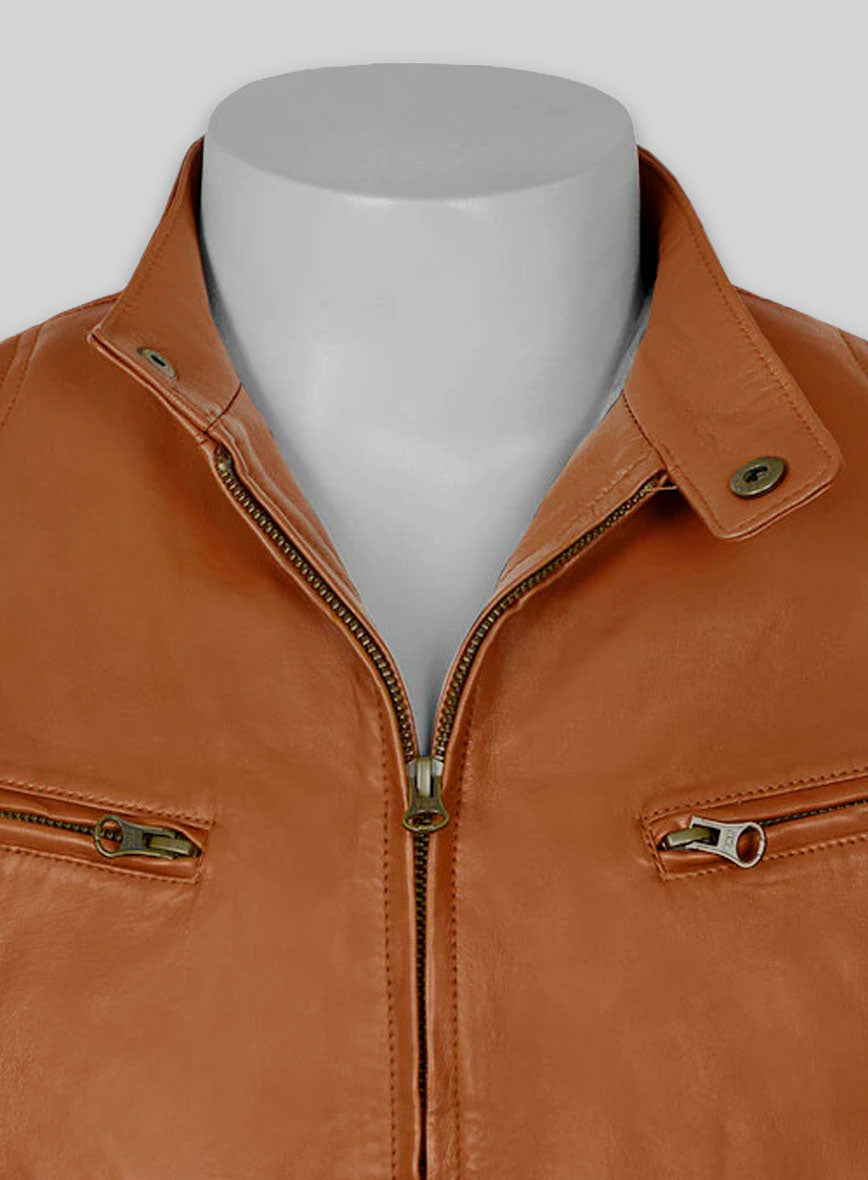 Terrain Brown Leather Jacket # 655
