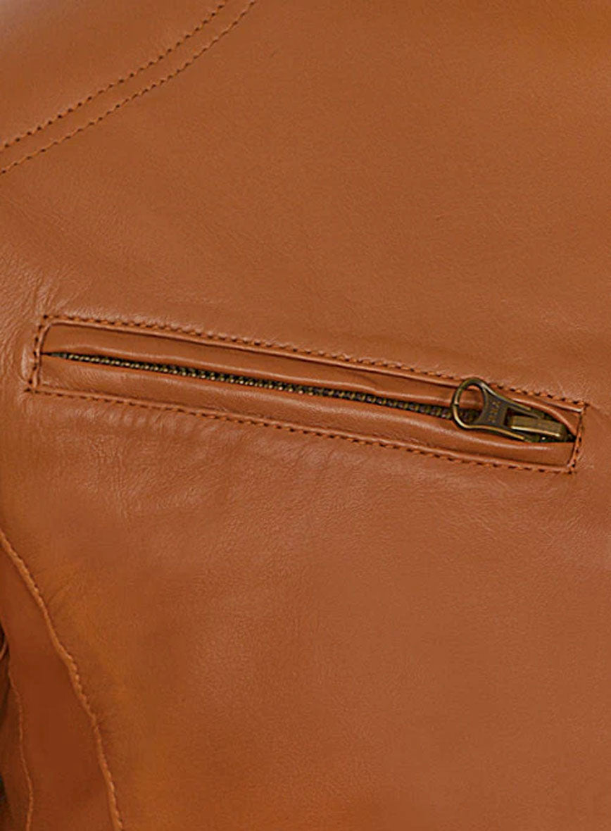Terrain Brown Leather Jacket # 655