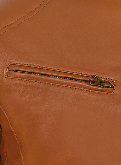 Terrain Brown Leather Jacket # 655