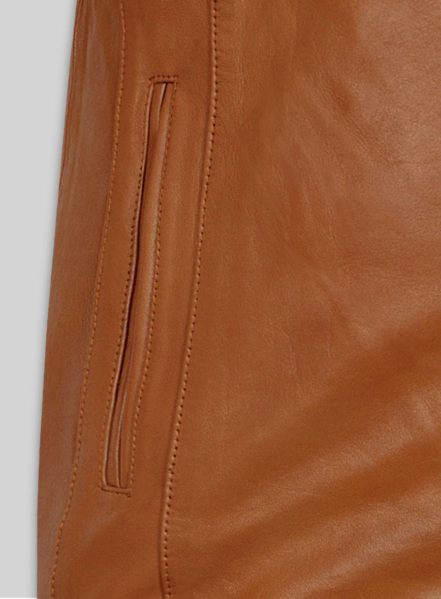 Terrain Brown Leather Jacket # 655
