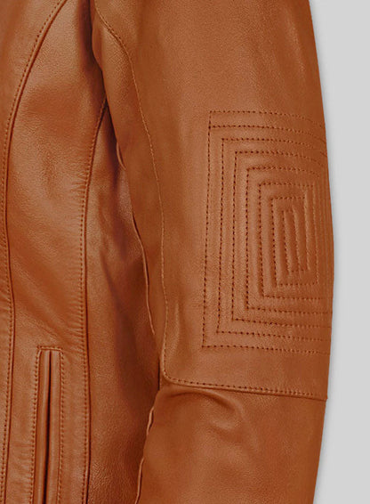 Terrain Brown Leather Jacket # 655