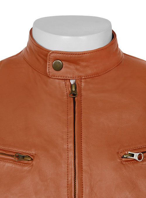 Terrain Brown Leather Jacket # 655 - LeatherCult