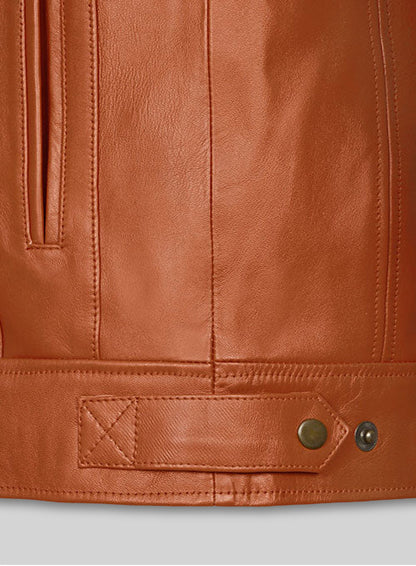 Terrain Brown Leather Jacket # 655
