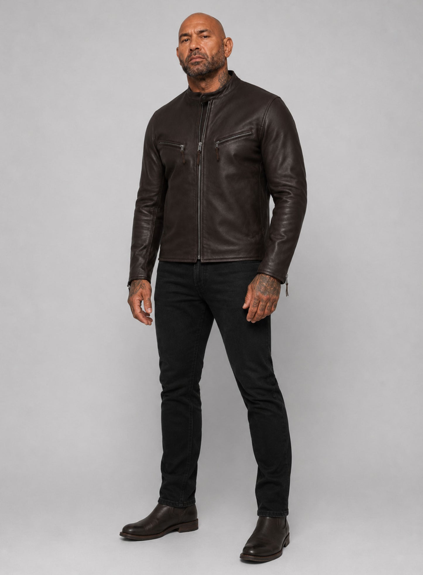 The Wrecking Crew Dave Bautista Leather Jacket