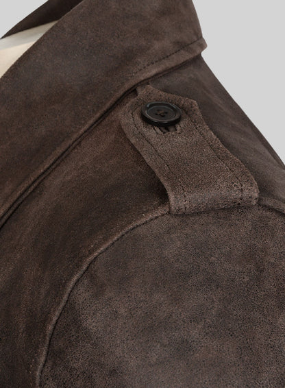 Vintage Brown Grain Avengers Steve Rogers Leather Jacket